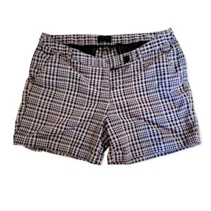 Limited Brown Plaid Dress Shorts